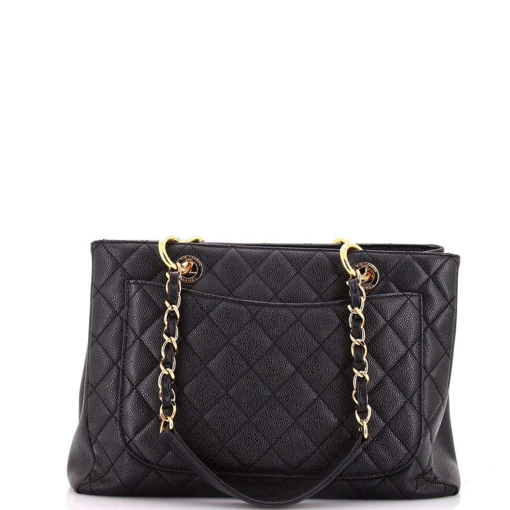 Chanel Grand Shopping Tote Quilted Caviar XL