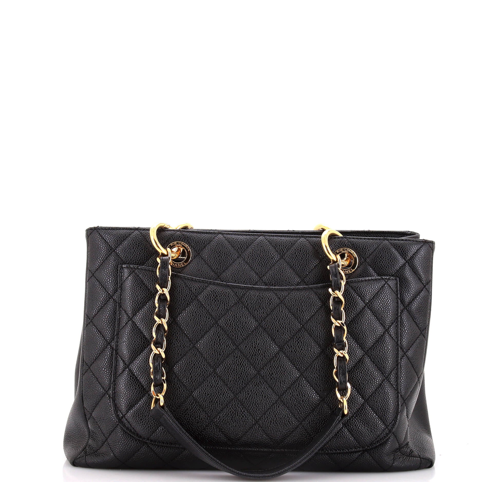 Chanel Grand Shopping Tote Quilted Caviar XL