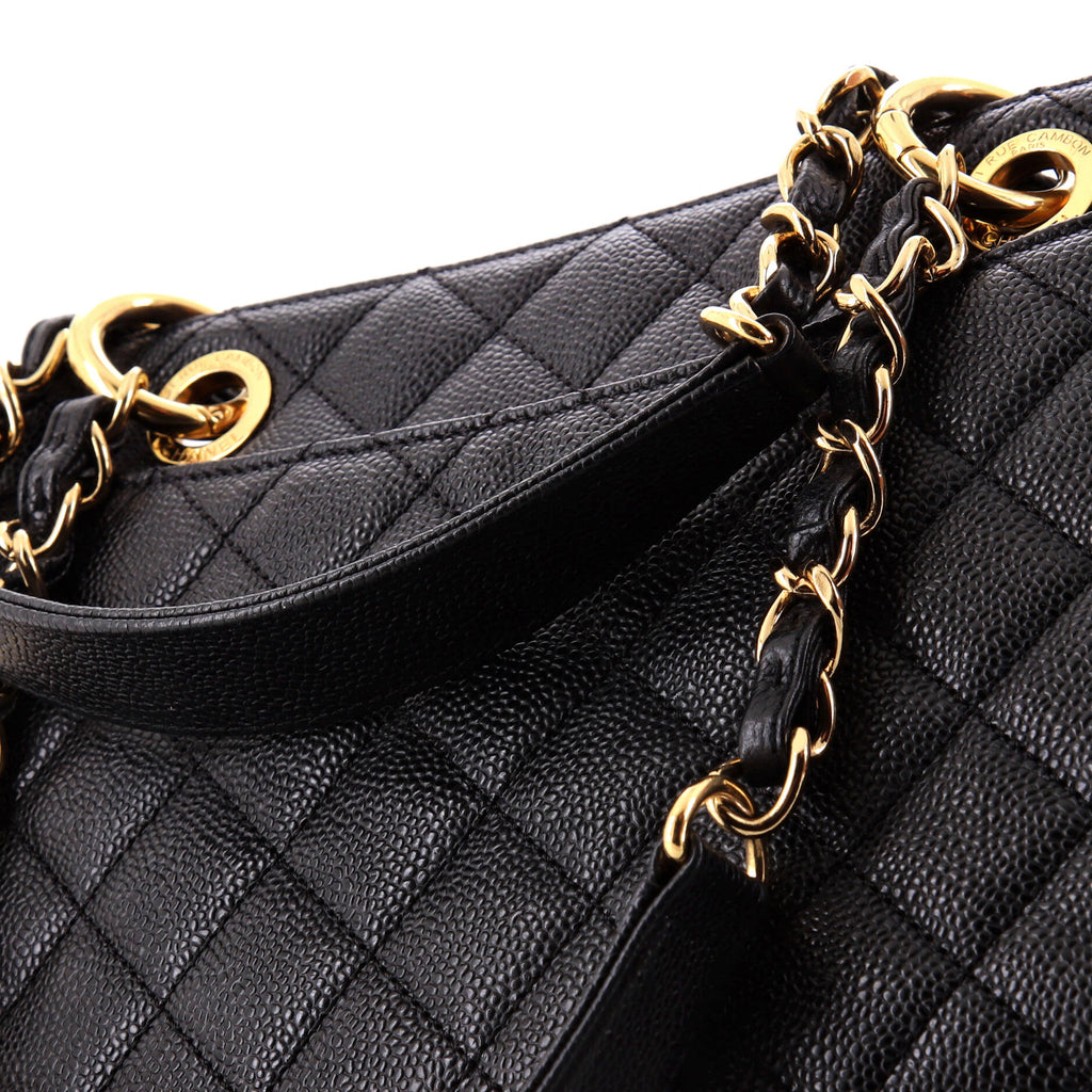 Chanel Grand Shopping Tote Quilted Caviar XL