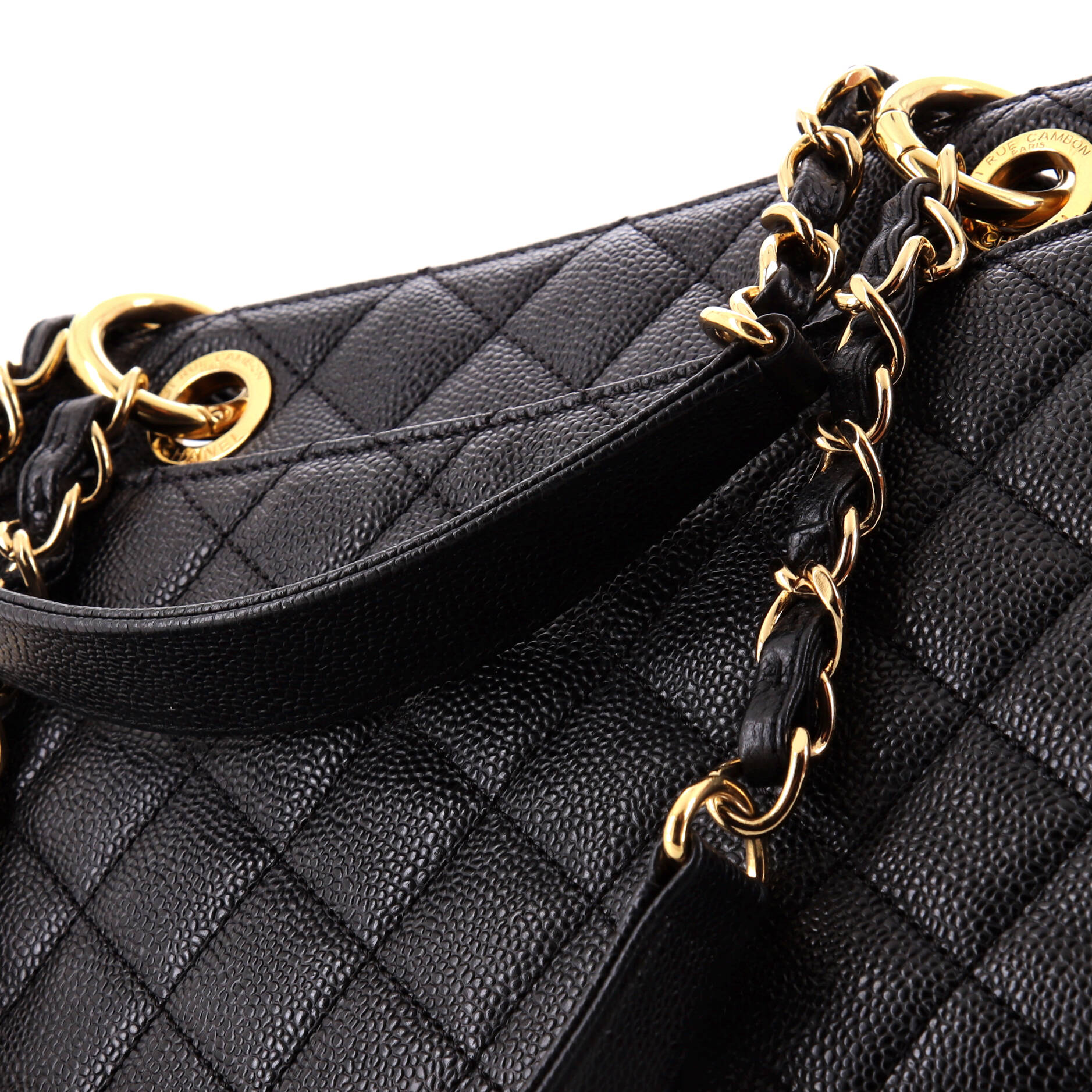 Chanel Grand Shopping Tote Quilted Caviar XL
