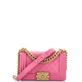 Chanel Boy Flap Bag Quilted Calfskin Small