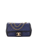 Chanel Graphic Flap Bag Quilted Calfskin Small
