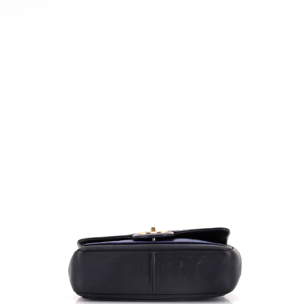 Chanel Graphic Flap Bag Quilted Calfskin Small