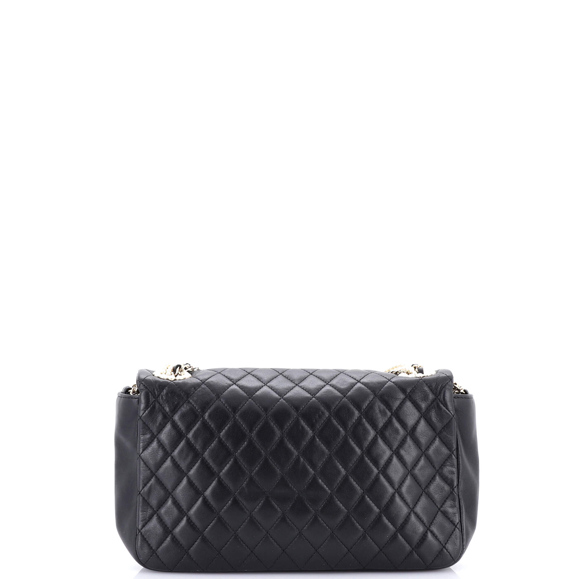 Chanel Westminster Pearl Chain Flap Bag Quilted Lambskin Medium