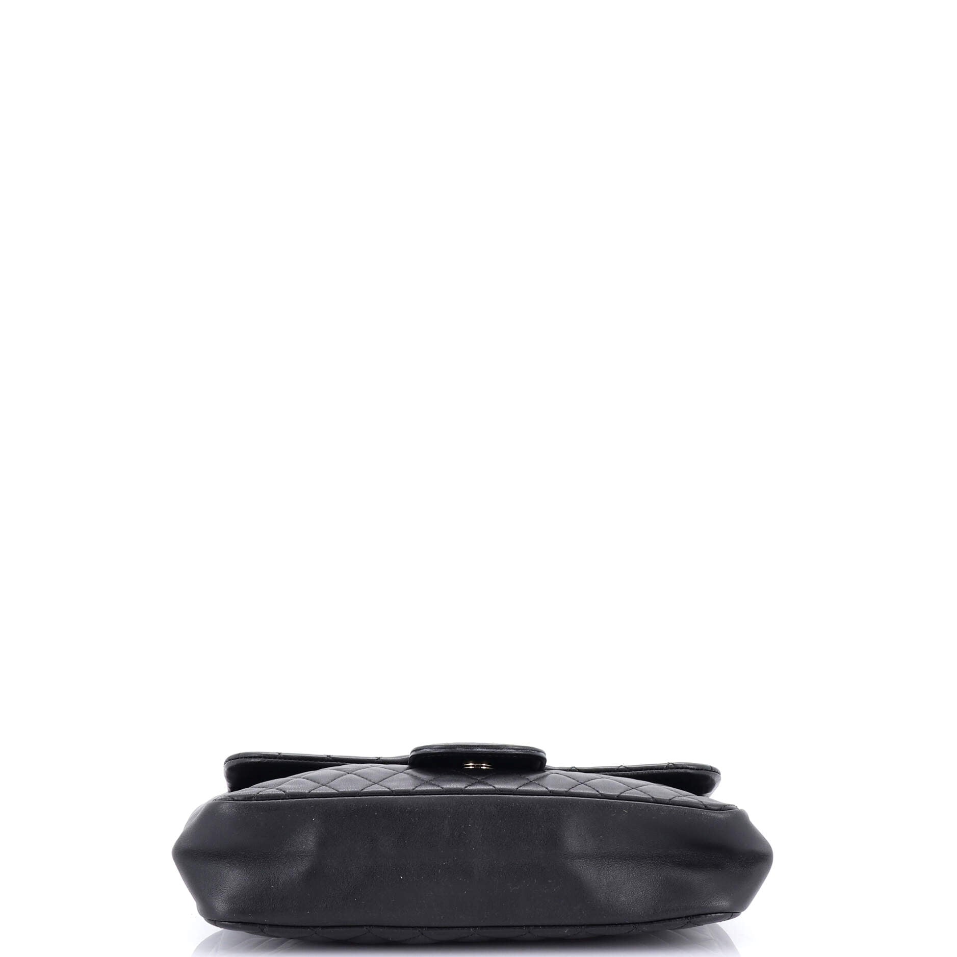 Chanel Westminster Pearl Chain Flap Bag Quilted Lambskin Medium