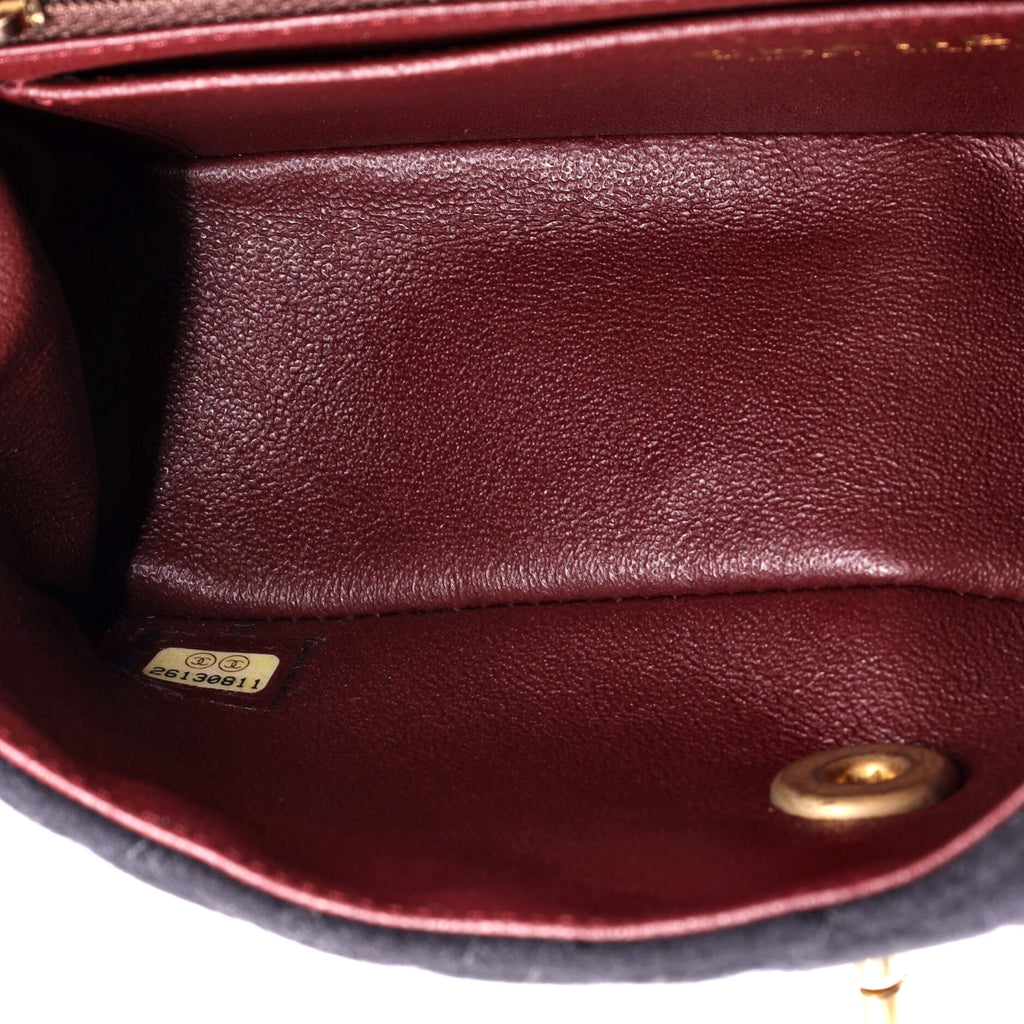 Chanel Paris-Hamburg Charms Classic Single Flap Bag Quilted Wool and Lambskin Mini