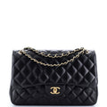 Chanel Classic Double Flap Bag Quilted Lambskin Jumbo