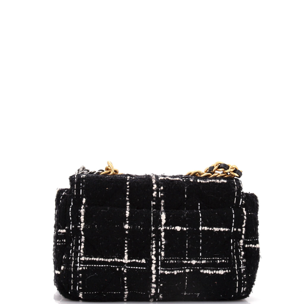 Chanel 19 Flap Bag Quilted Tweed Medium