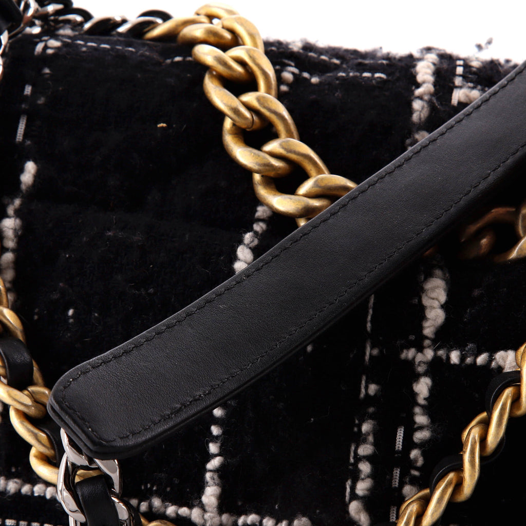 Chanel 19 Flap Bag Quilted Tweed Medium