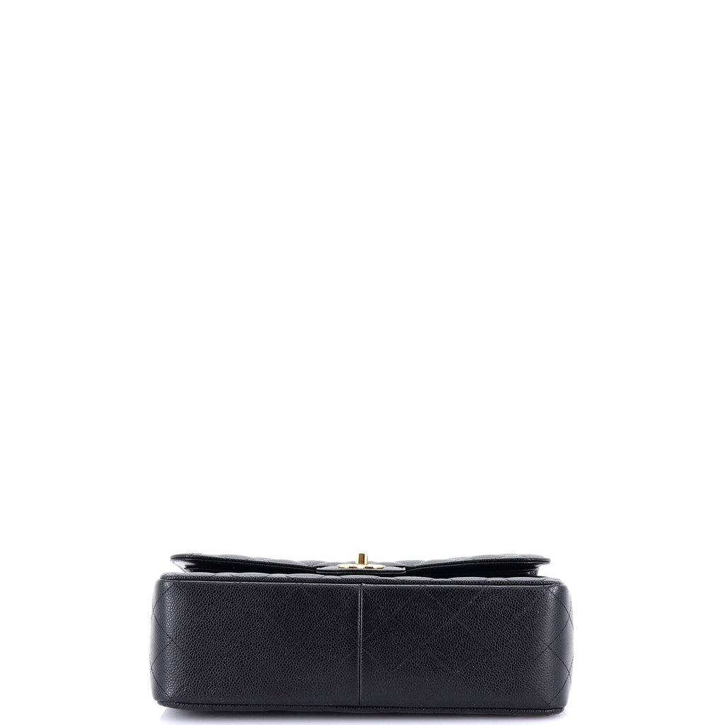 Chanel Classic Double Flap Bag Quilted Caviar Jumbo