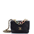 Chanel Color Match Multicolor Flap Bag Quilted Lambskin Small
