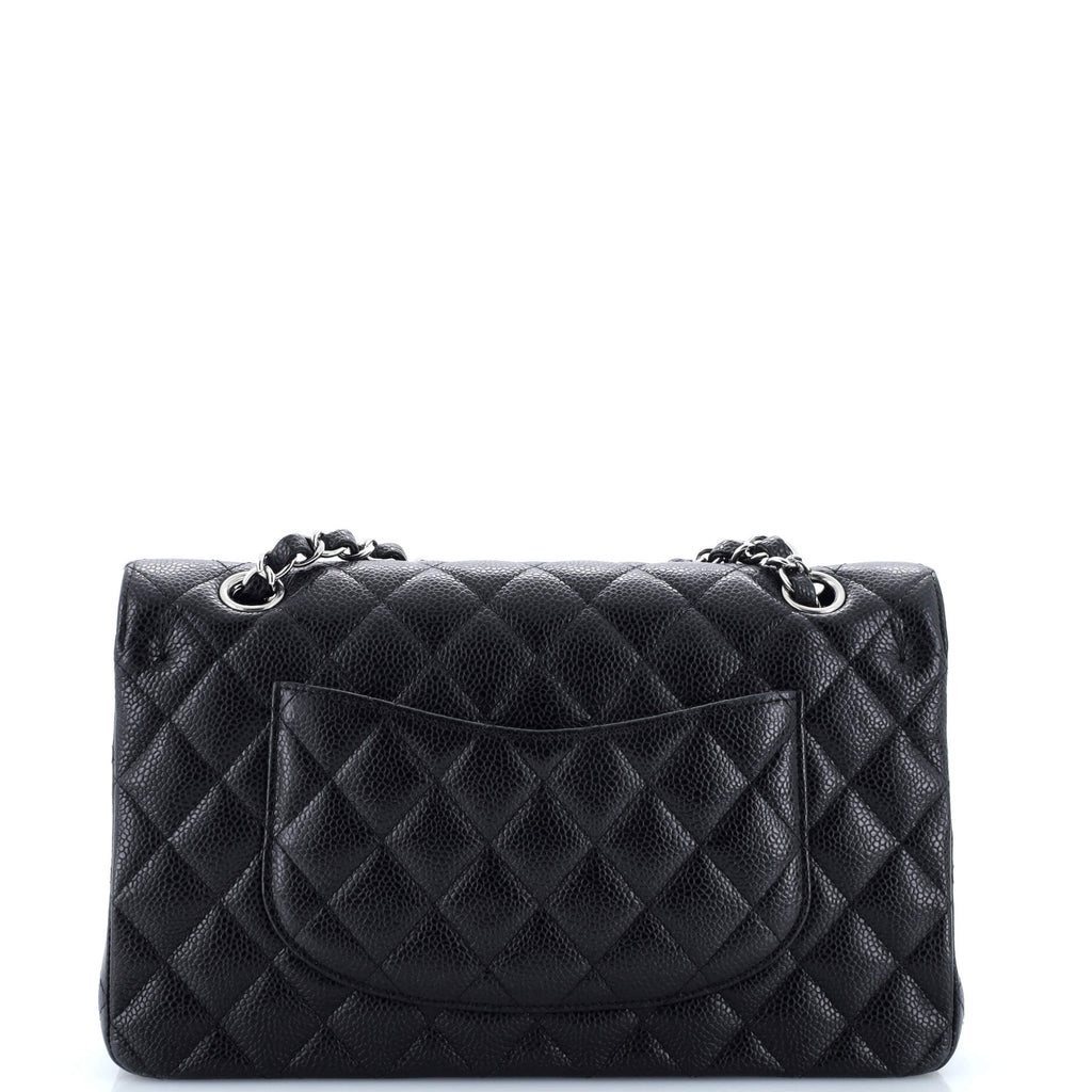 Chanel Classic Double Flap Bag Quilted Caviar Medium