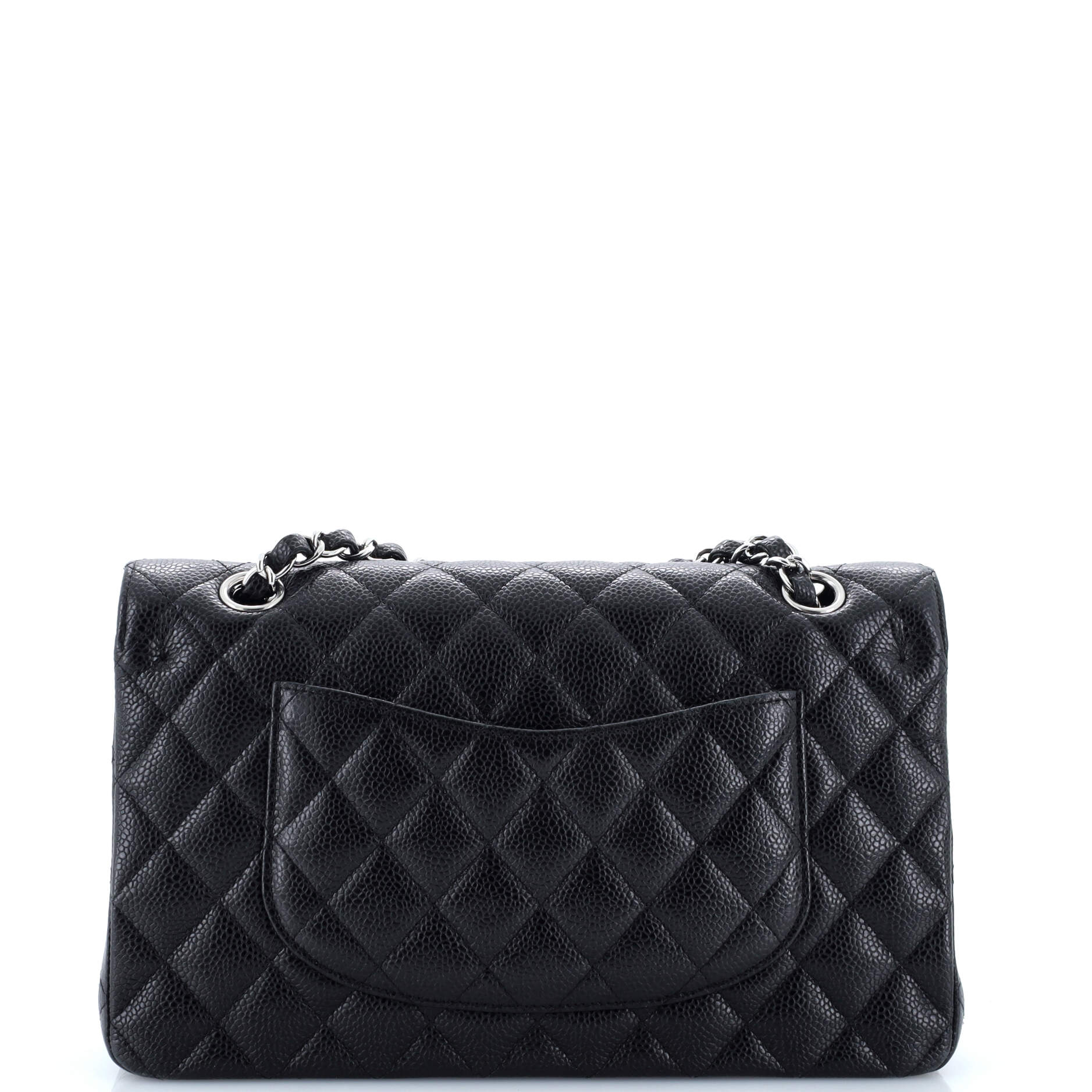 Chanel Classic Double Flap Bag Quilted Caviar Medium
