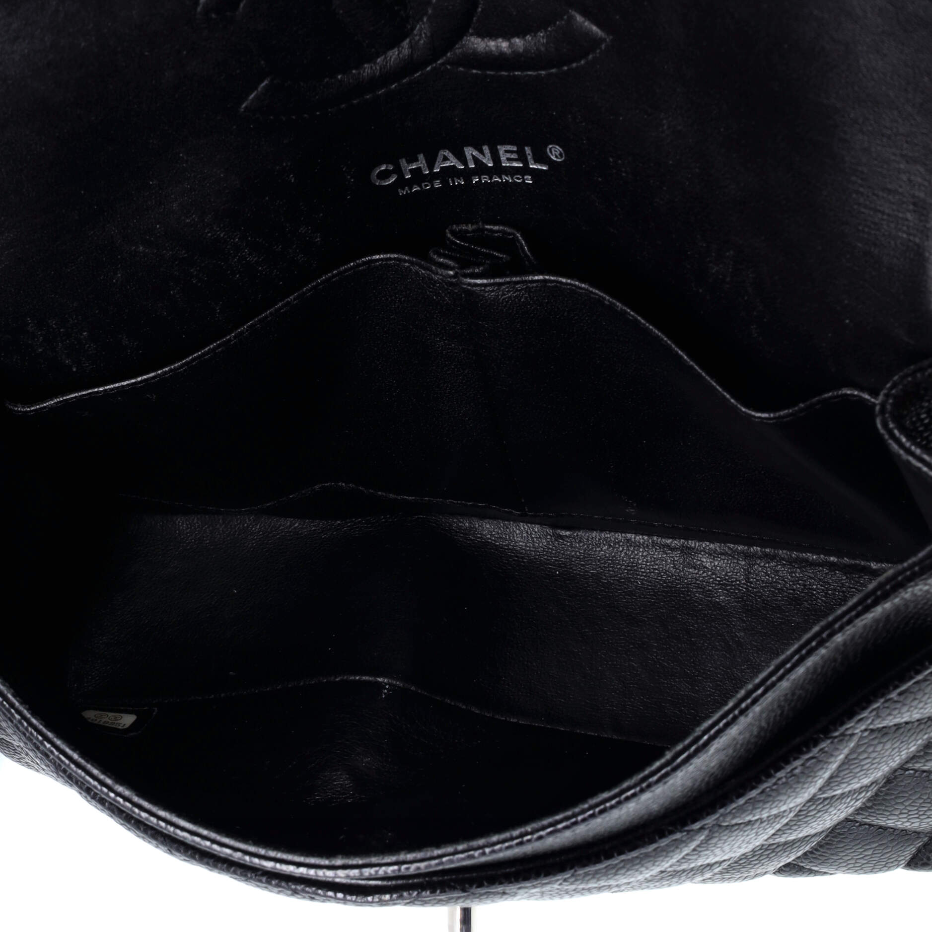 Chanel Classic Double Flap Bag Quilted Caviar Medium