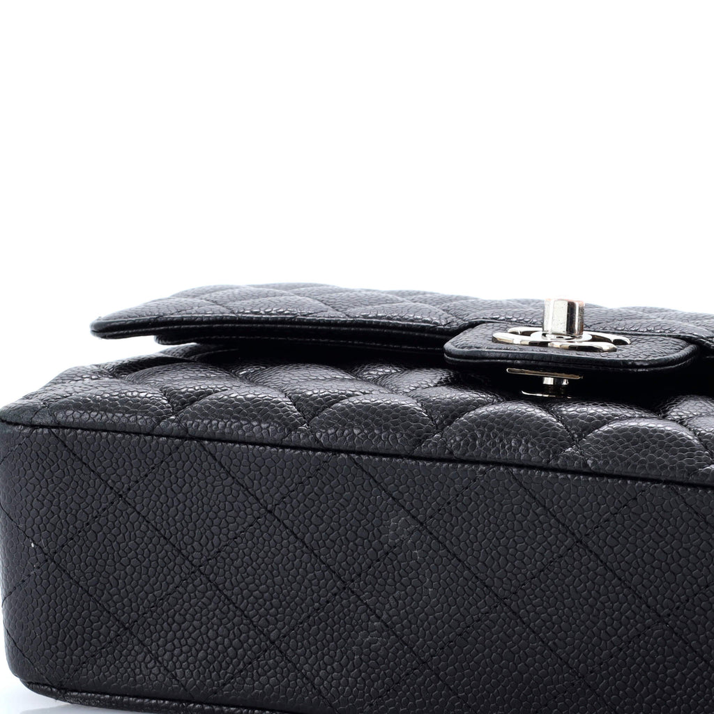 Chanel Classic Double Flap Bag Quilted Caviar Medium
