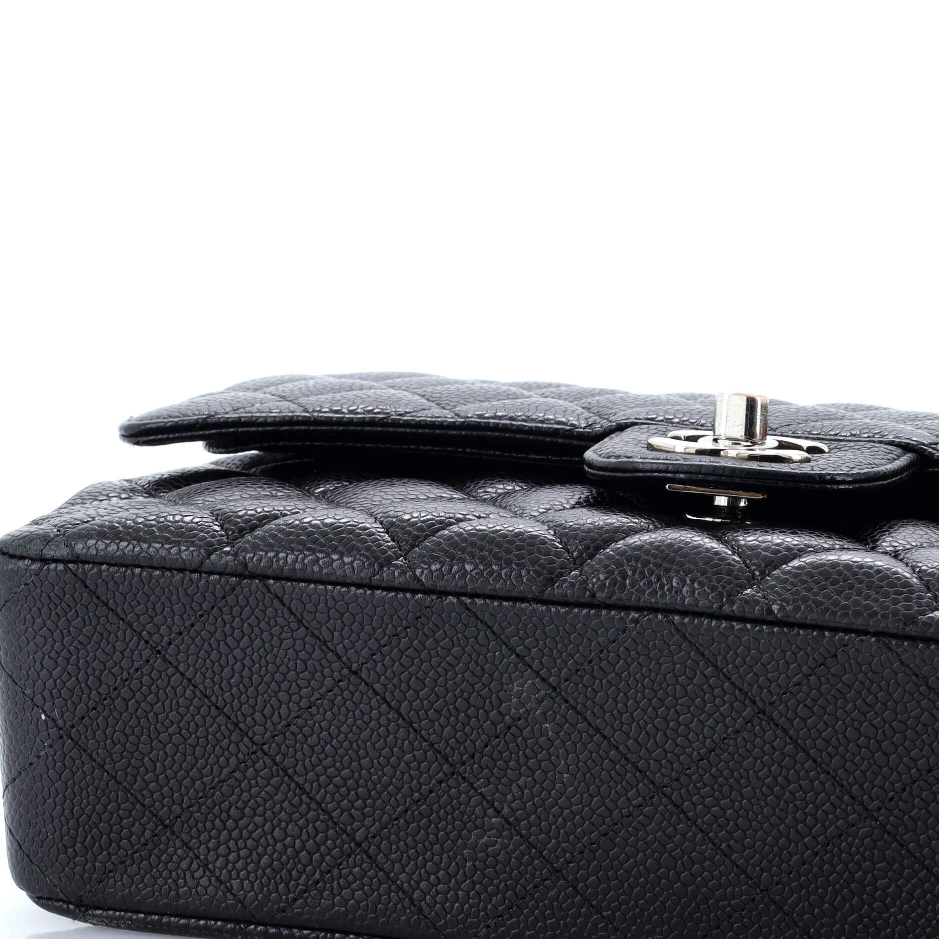 Chanel Classic Double Flap Bag Quilted Caviar Medium