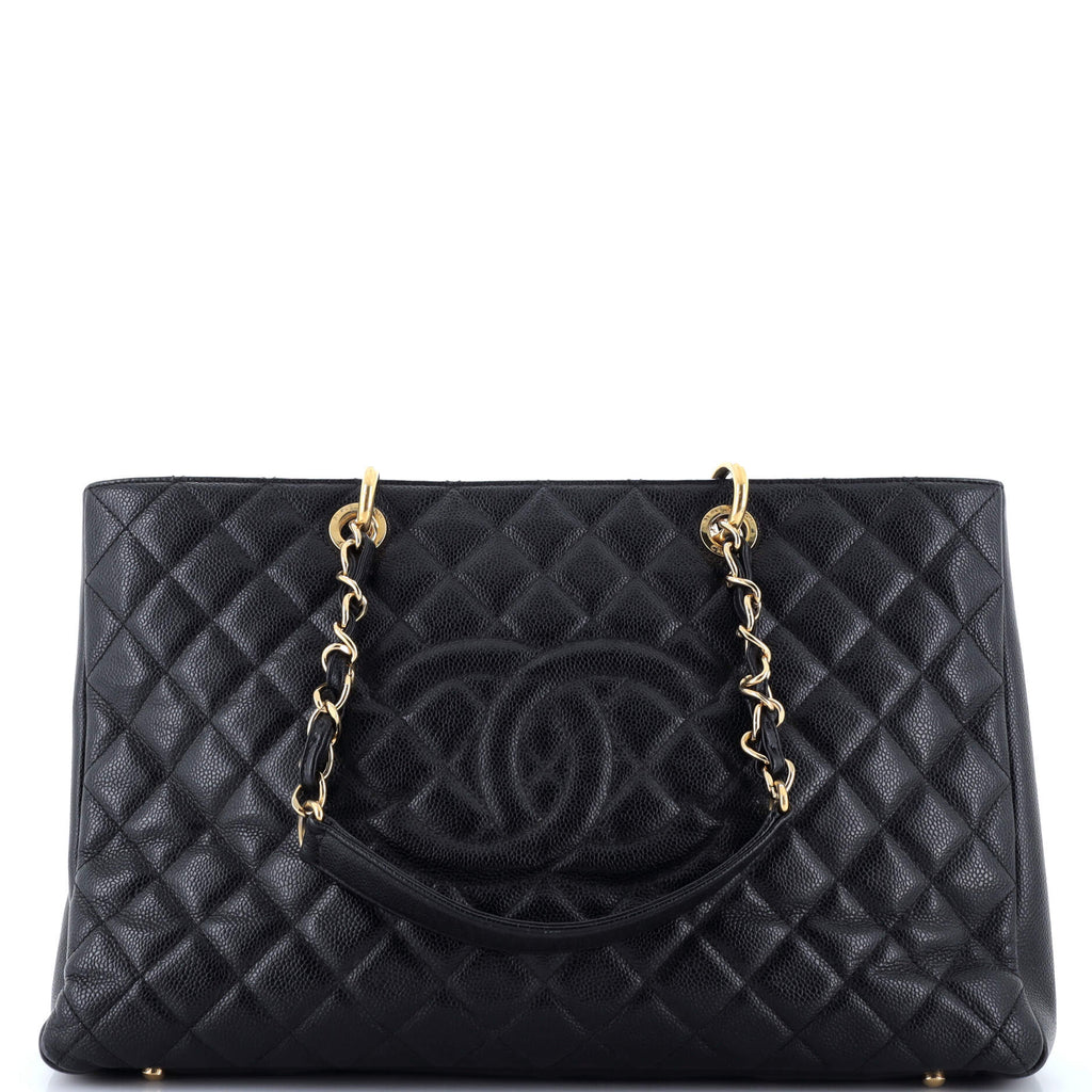 Chanel Grand Shopping Tote Quilted Caviar XL