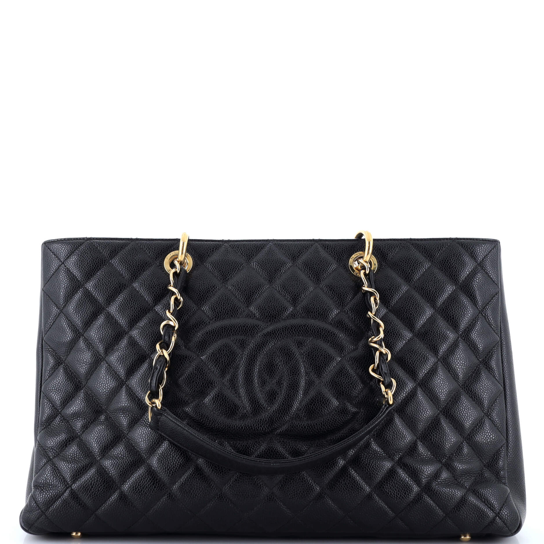Chanel Grand Shopping Tote Quilted Caviar XL