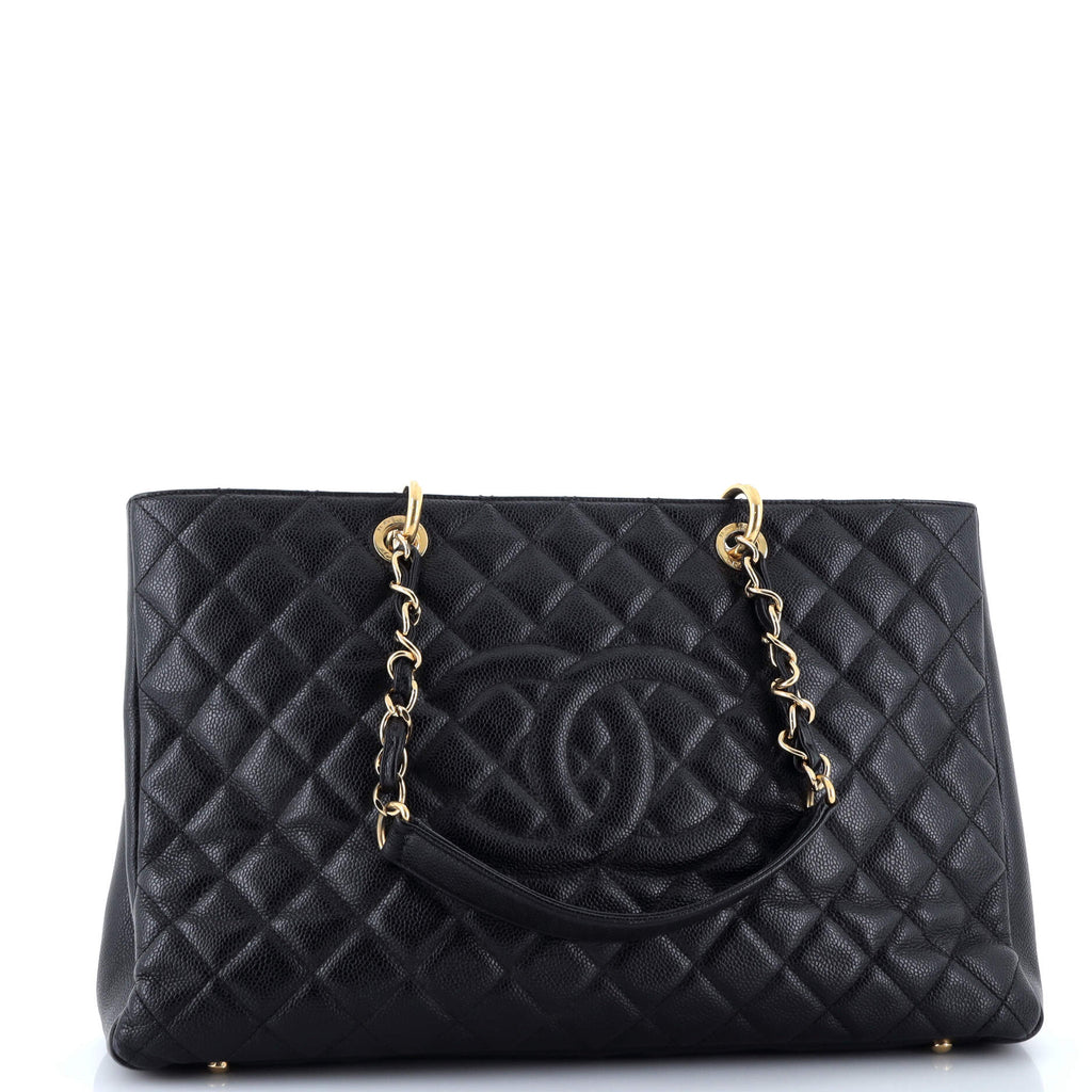 Chanel Grand Shopping Tote Quilted Caviar XL