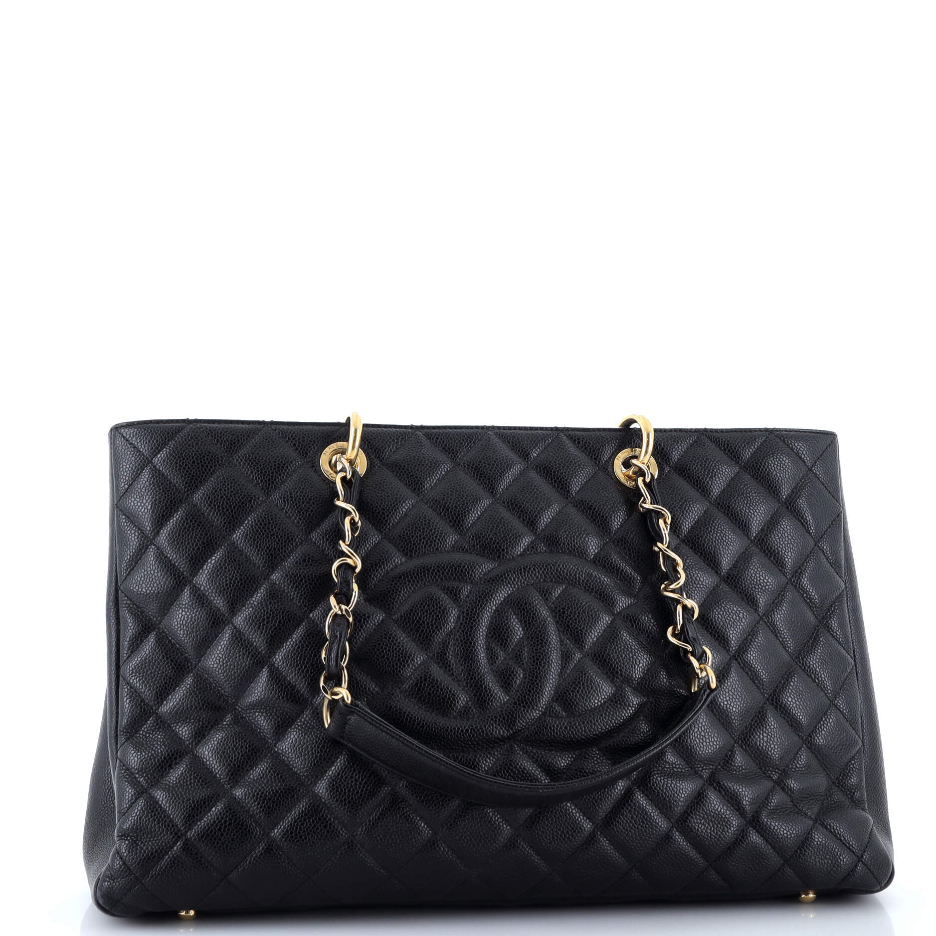 Chanel Grand Shopping Tote Quilted Caviar XL