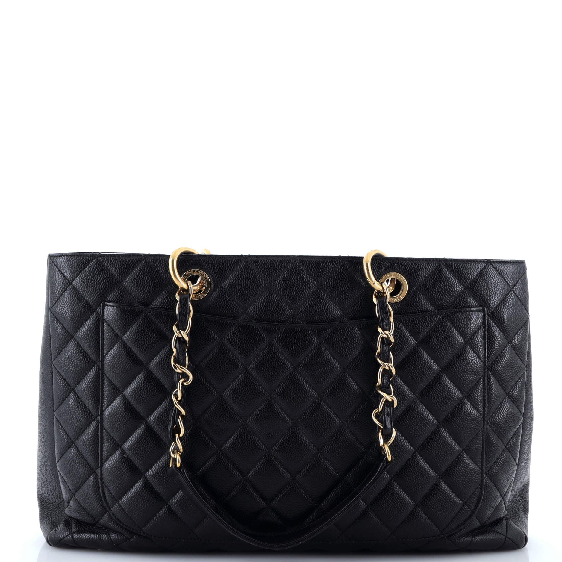 Chanel Grand Shopping Tote Quilted Caviar XL