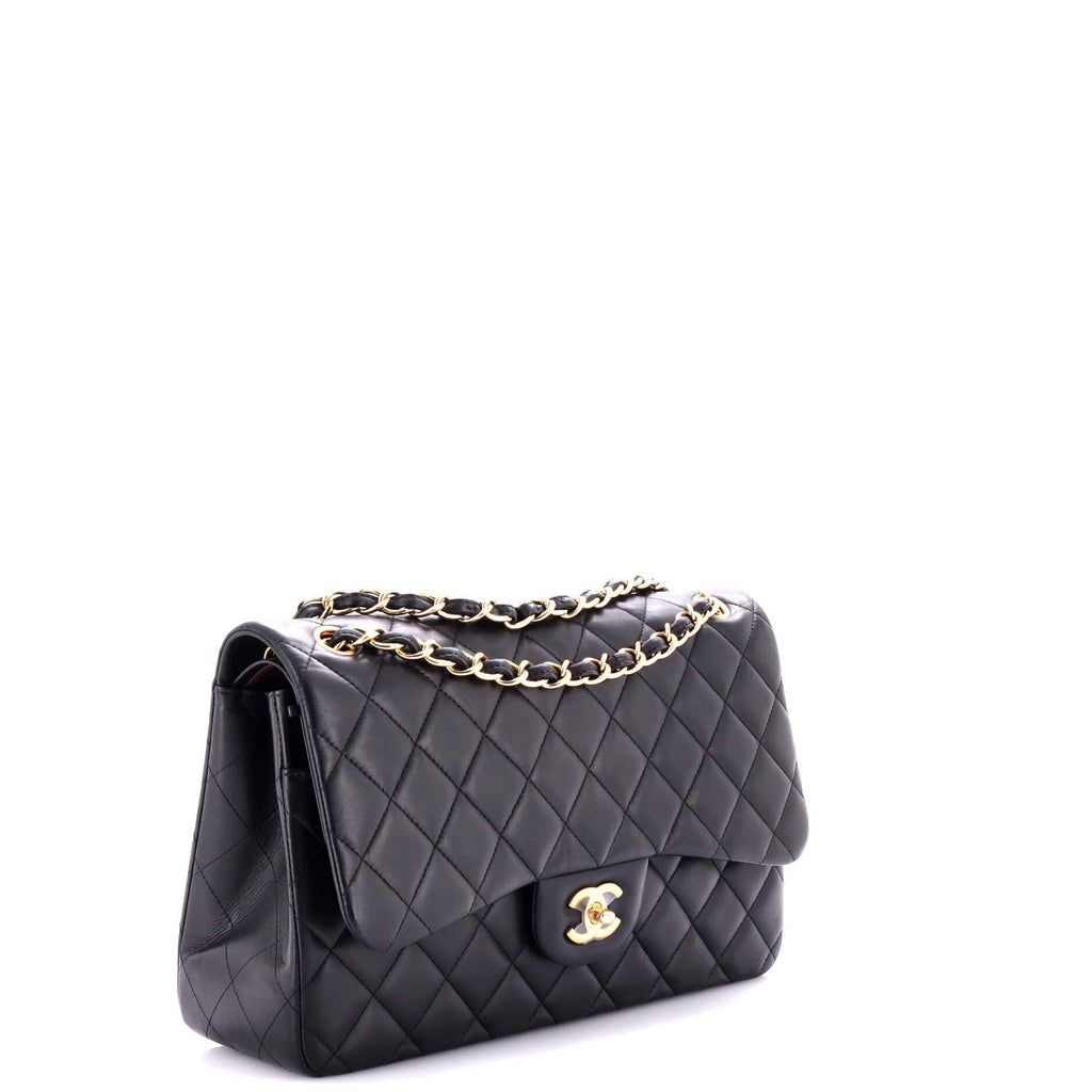 Chanel Classic Double Flap Bag Quilted Lambskin Jumbo