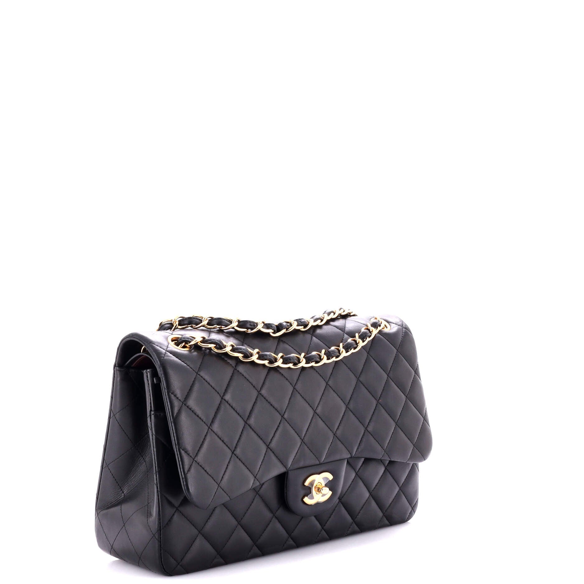 Chanel Classic Double Flap Bag Quilted Lambskin Jumbo