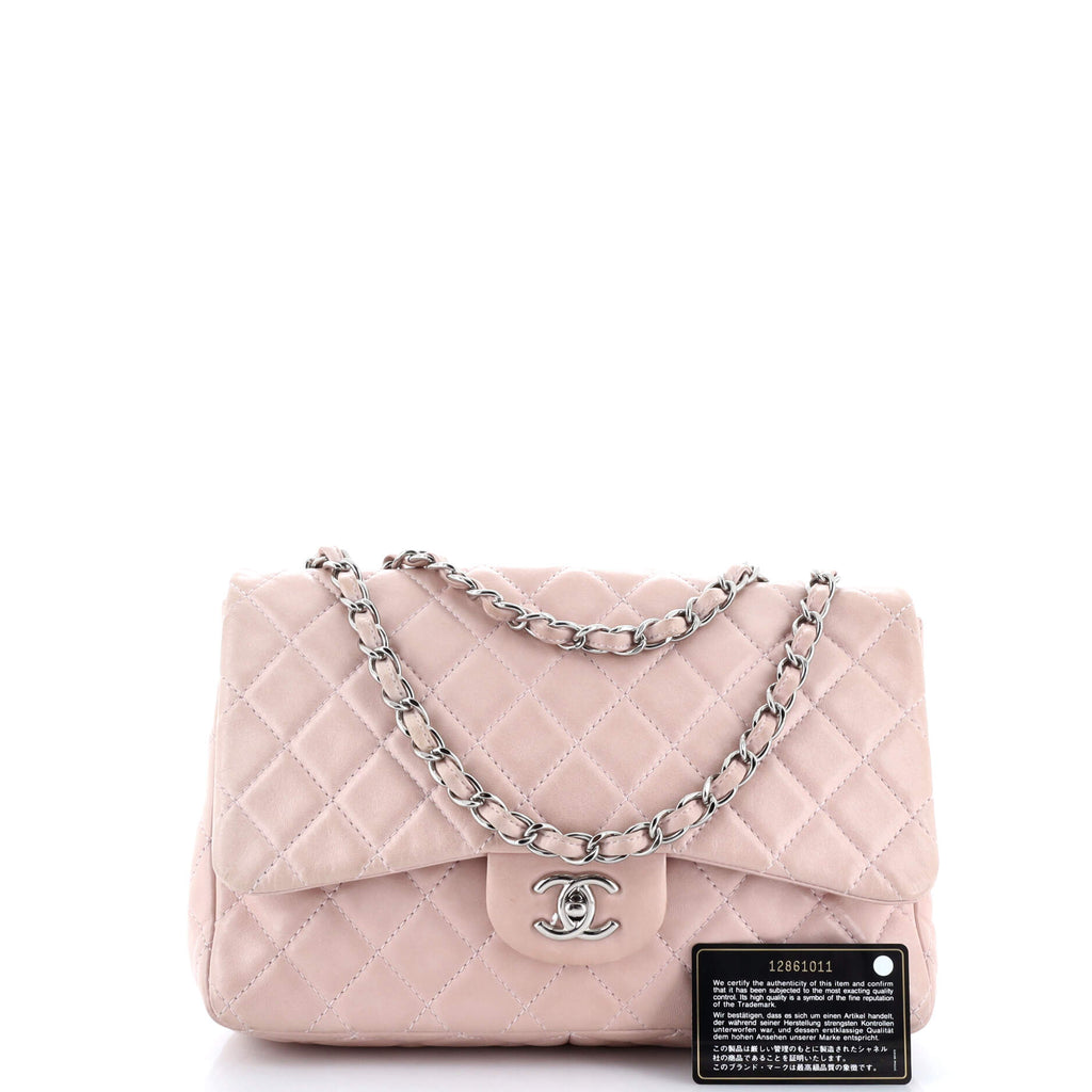 Chanel Classic Single Flap Bag Quilted Lambskin Jumbo