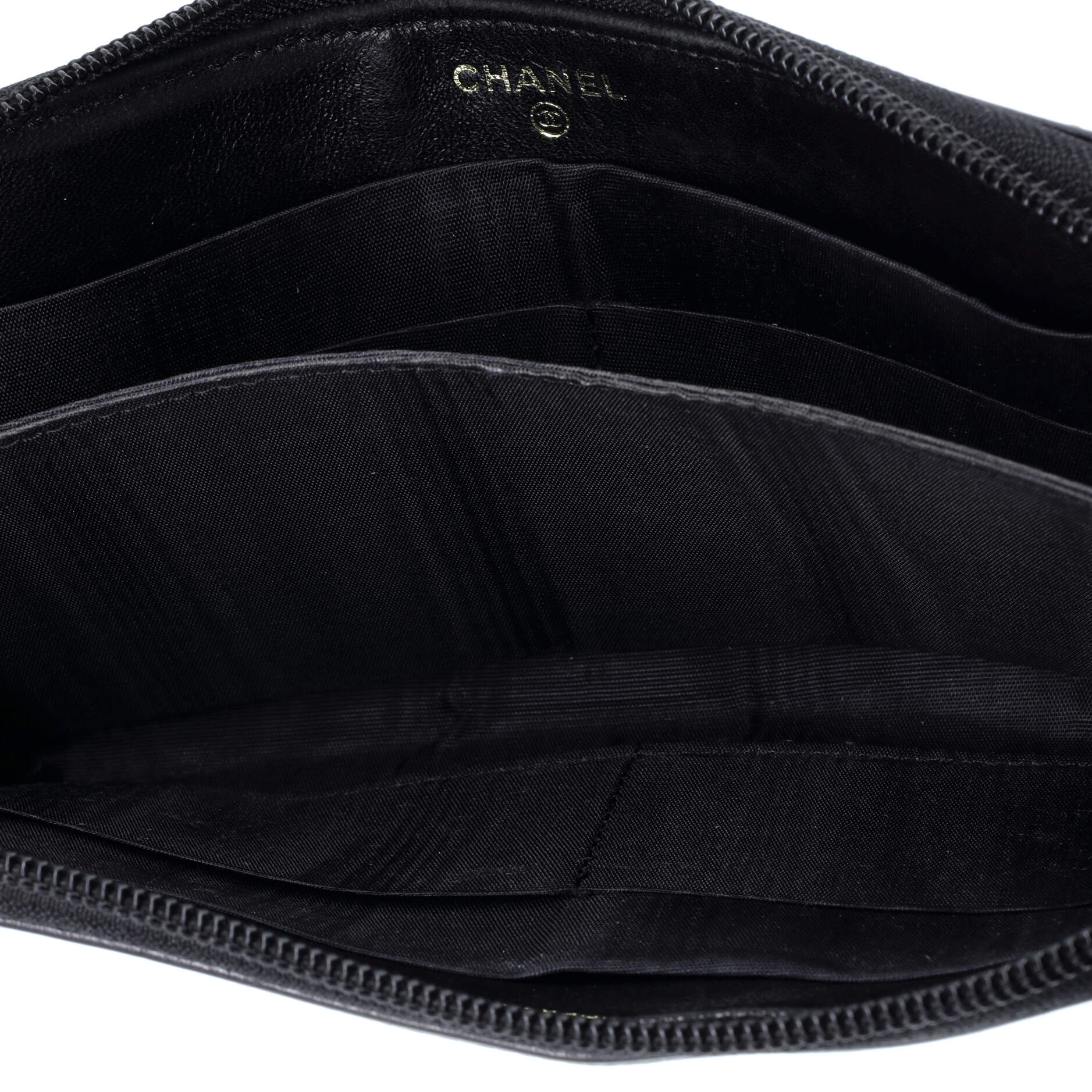 Chanel Timeless CC Zipped Wallet Caviar Long