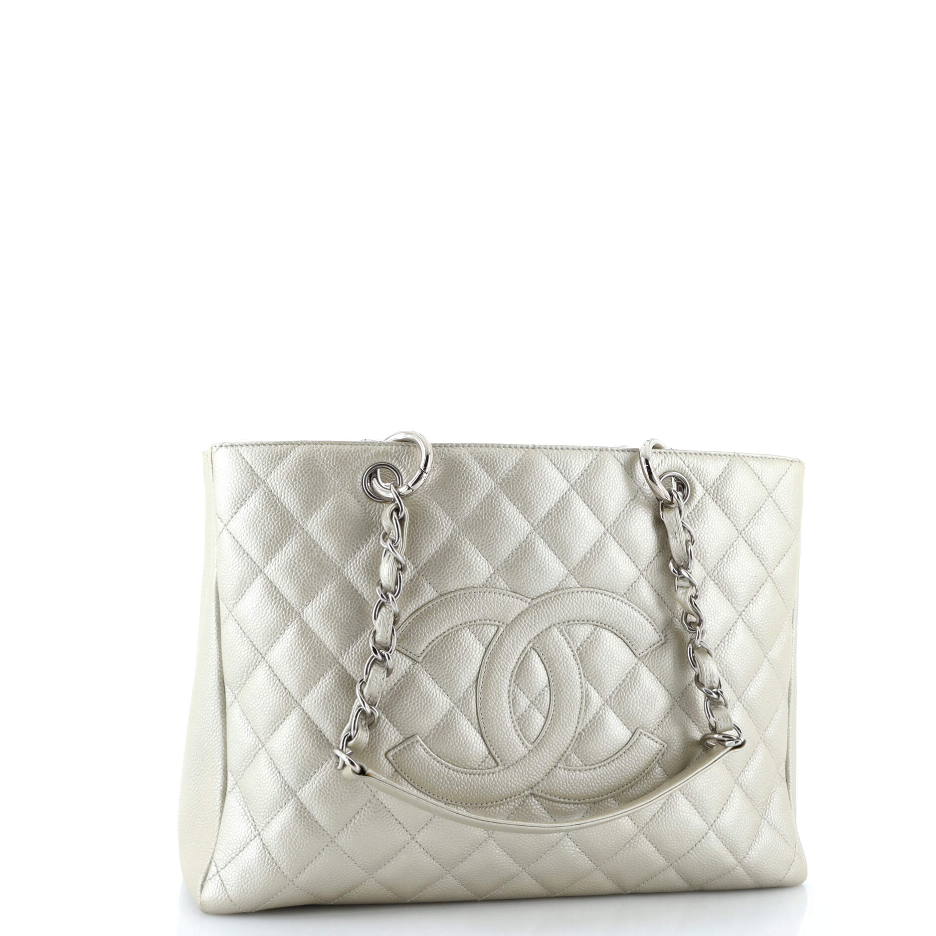 Chanel Grand Shopping Tote Quilted Caviar