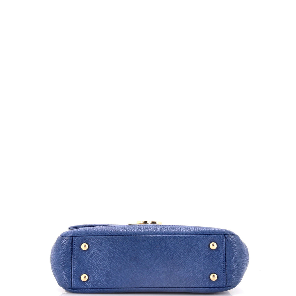 Chanel Data Center Back Pocket Flap Bag Caviar Medium