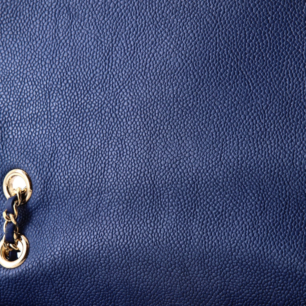 Chanel Data Center Back Pocket Flap Bag Caviar Medium