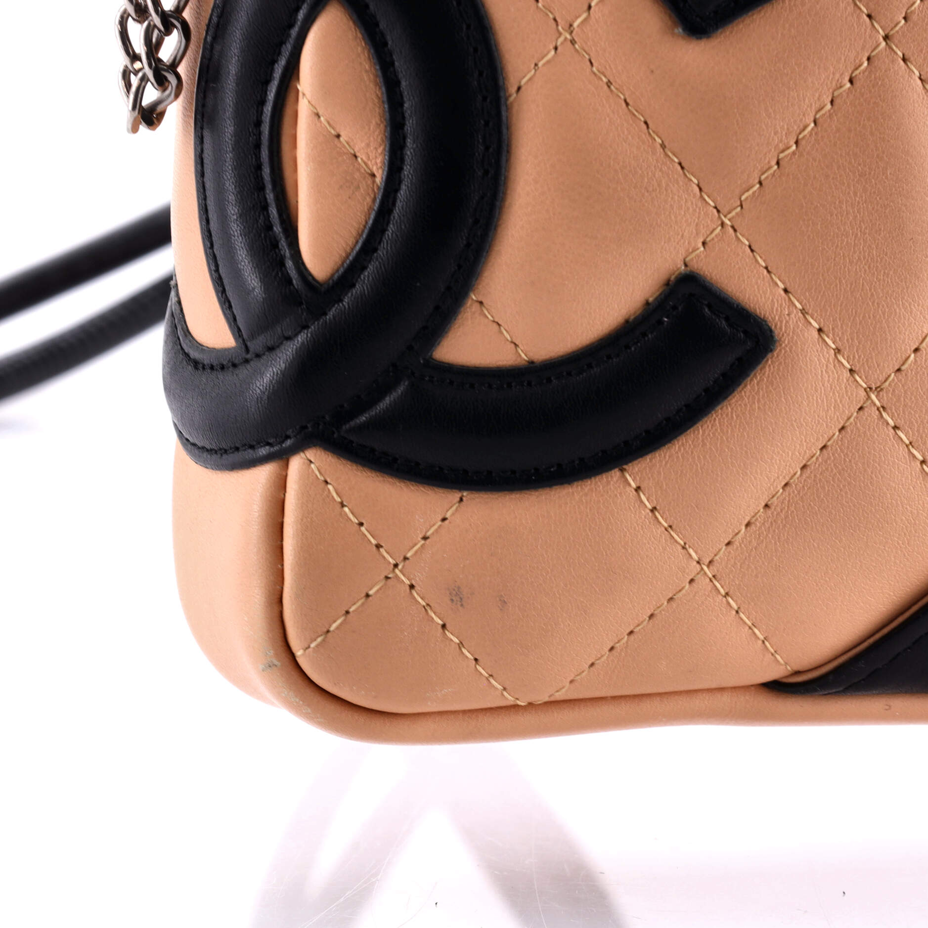 Chanel Cambon Crossbody Bag Quilted Leather Small