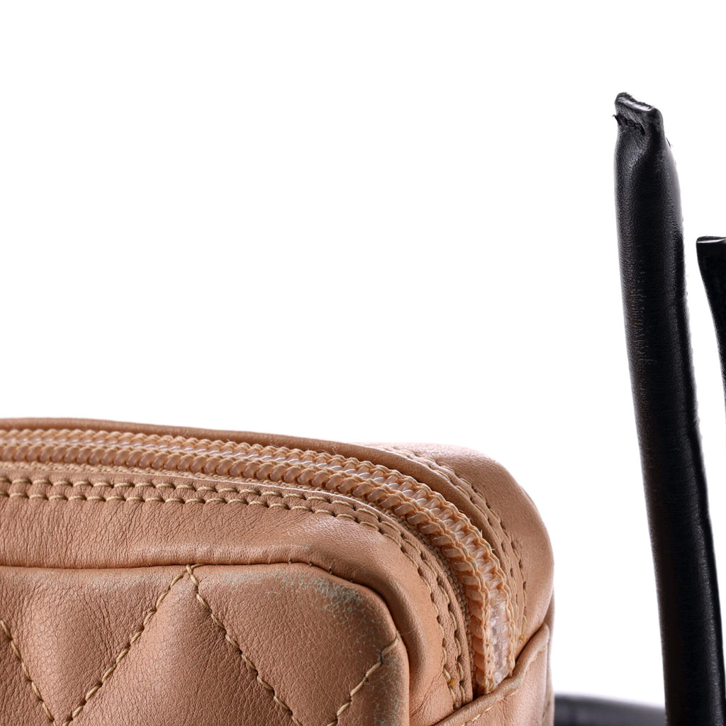 Chanel Cambon Crossbody Bag Quilted Leather Small