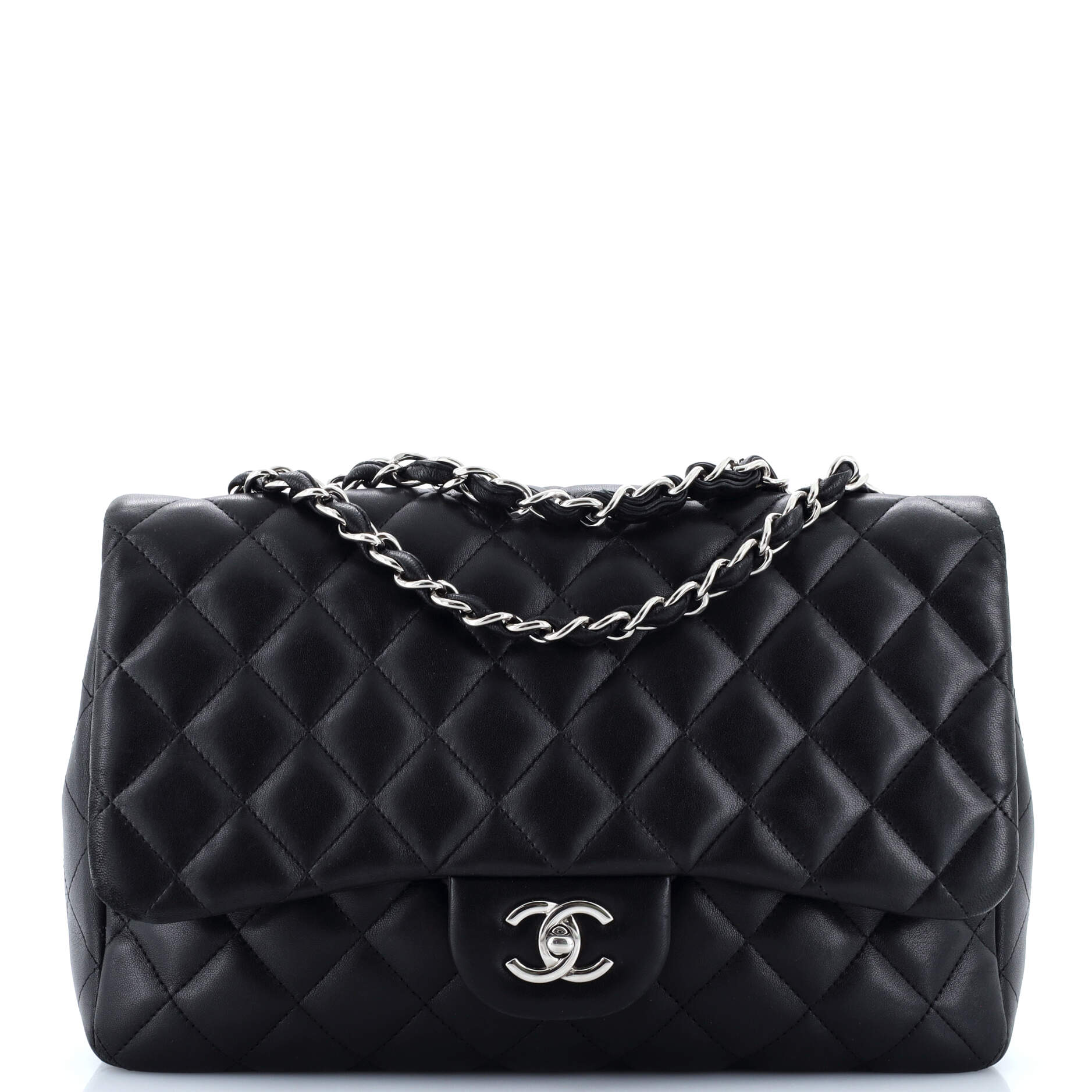 Chanel Classic Single Flap Bag Quilted Lambskin Jumbo