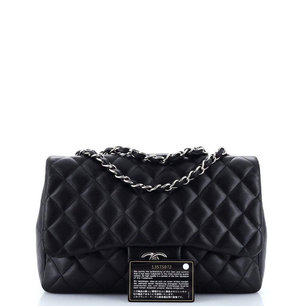 Chanel Classic Single Flap Bag Quilted Lambskin Jumbo