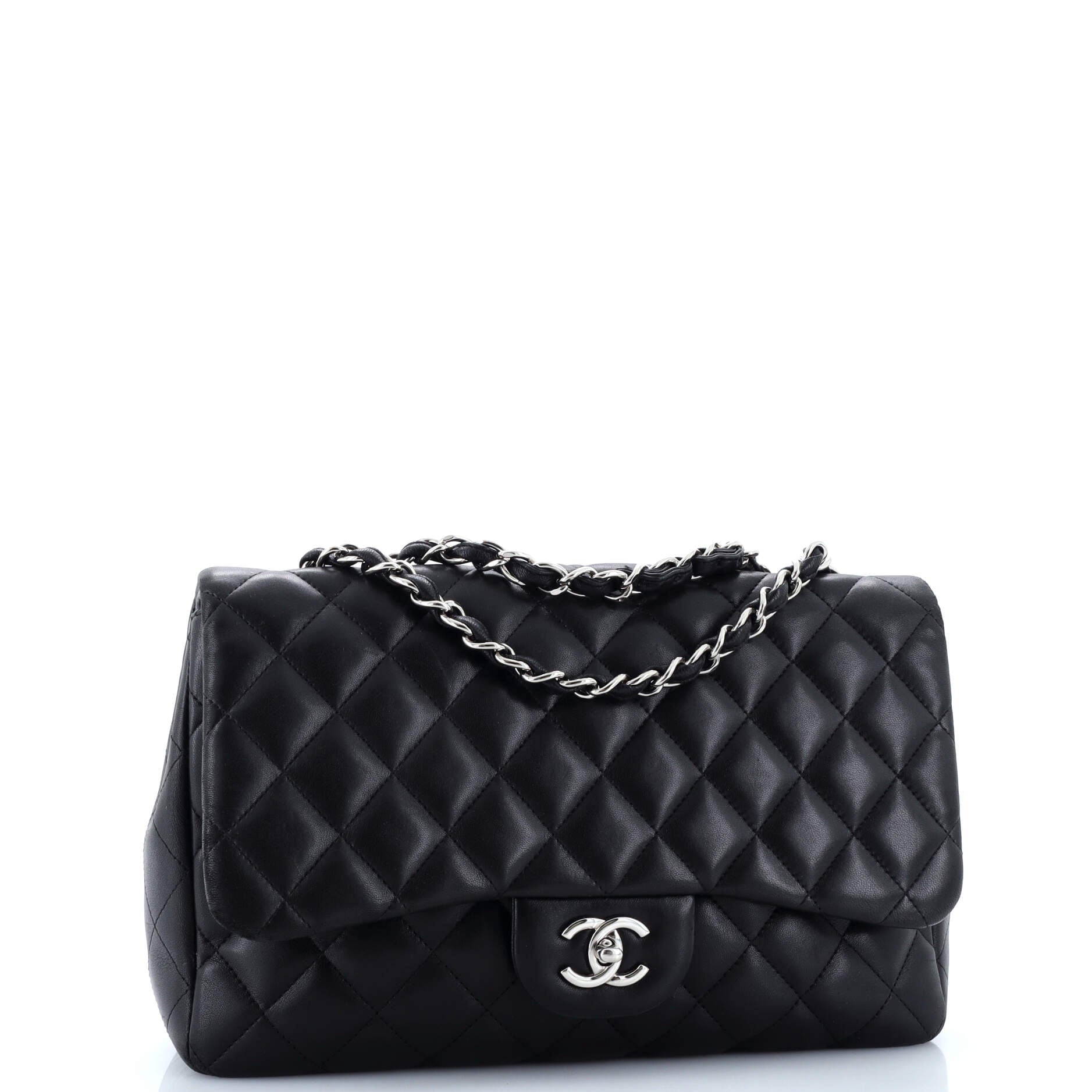 Chanel Classic Single Flap Bag Quilted Lambskin Jumbo