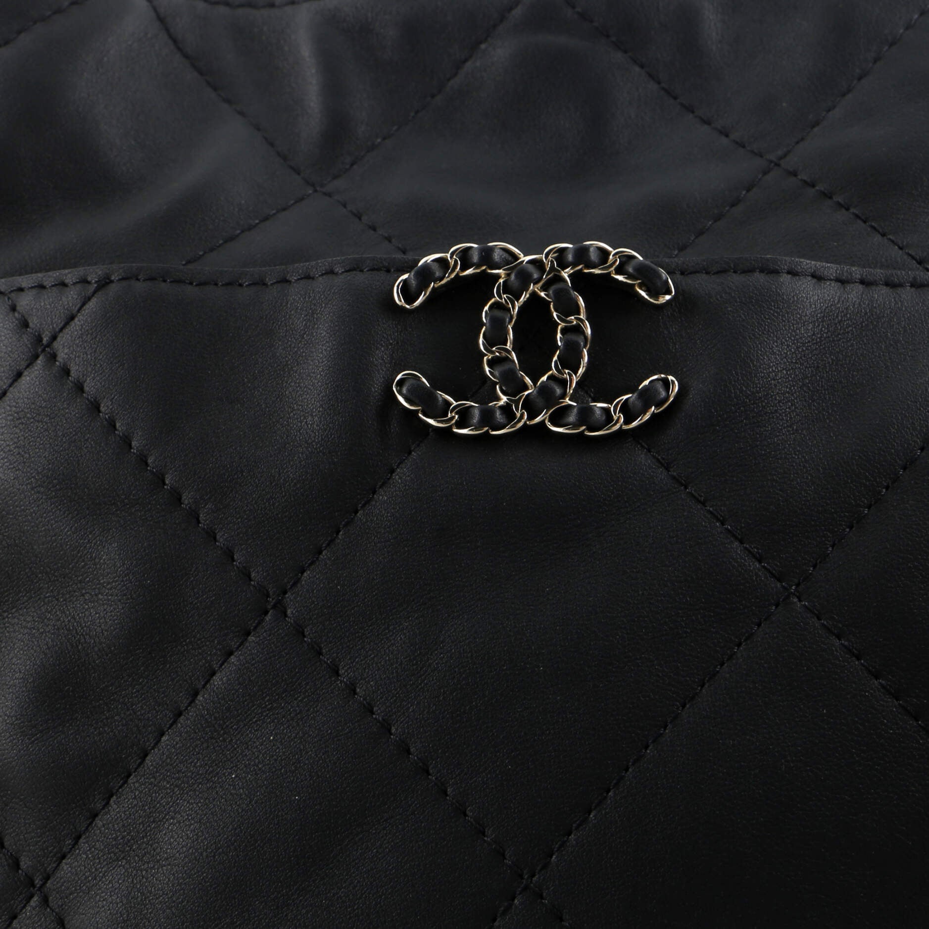 Chanel Flat Shopping Bag Quilted Calfskin Medium