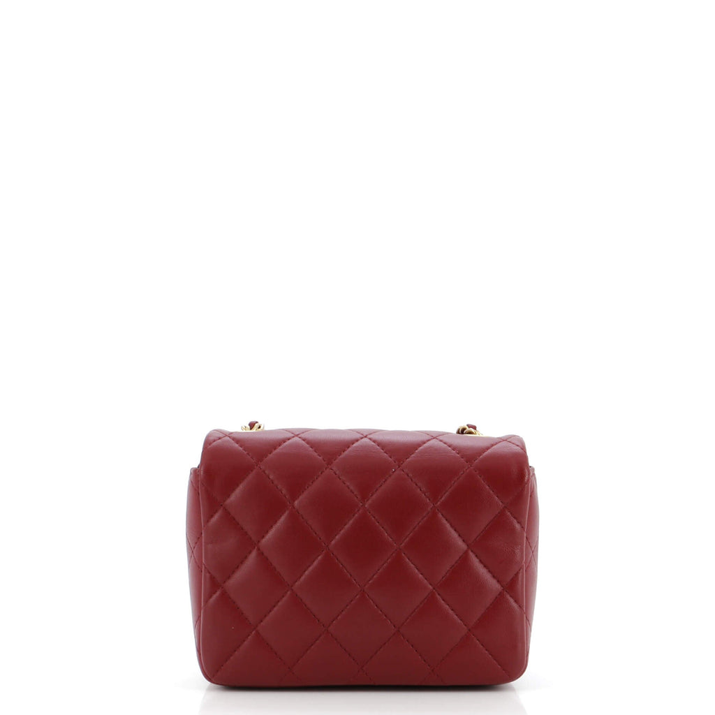 Chanel Crystal CC Full Flap Bag Quilted Lambskin Mini