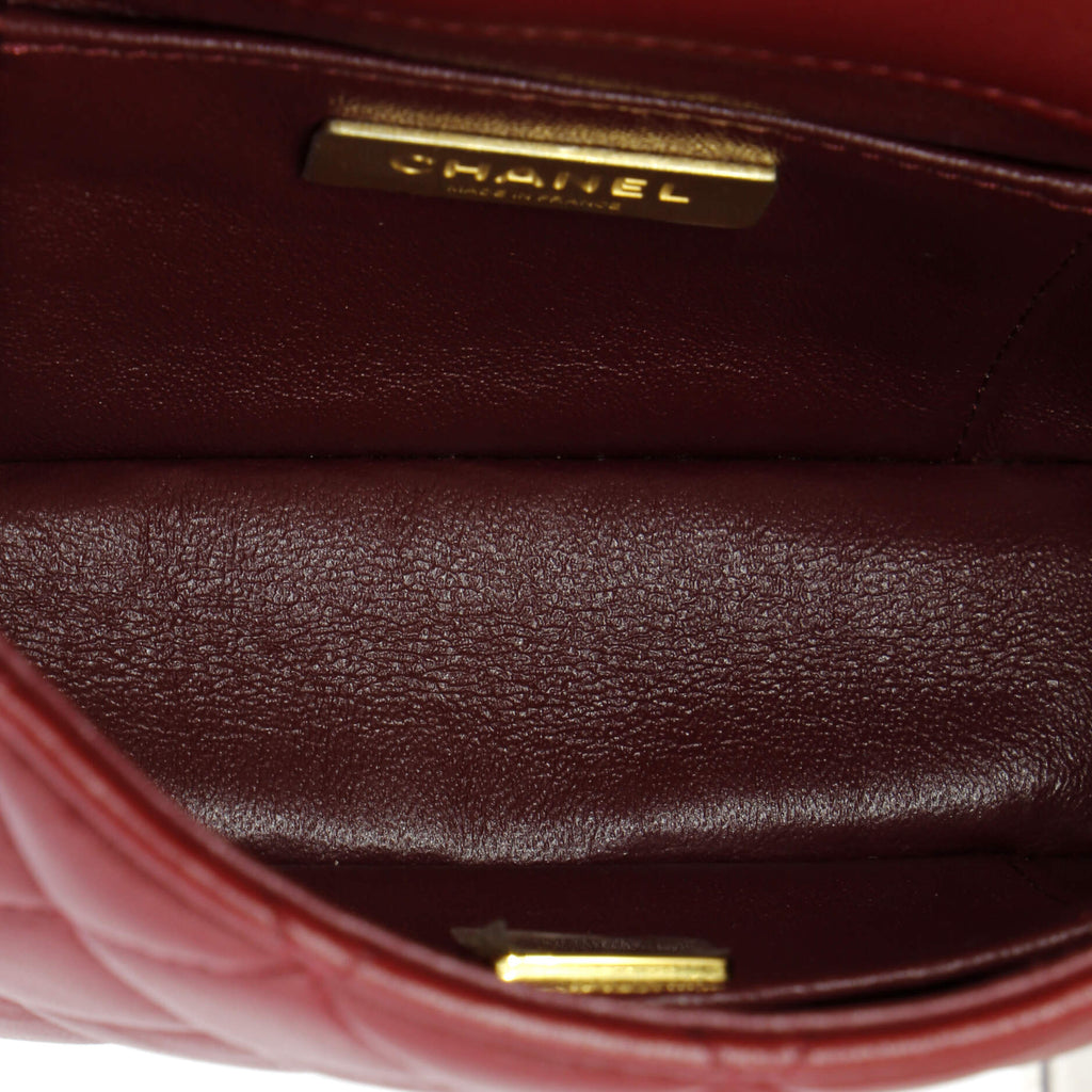 Chanel Crystal CC Full Flap Bag Quilted Lambskin Mini