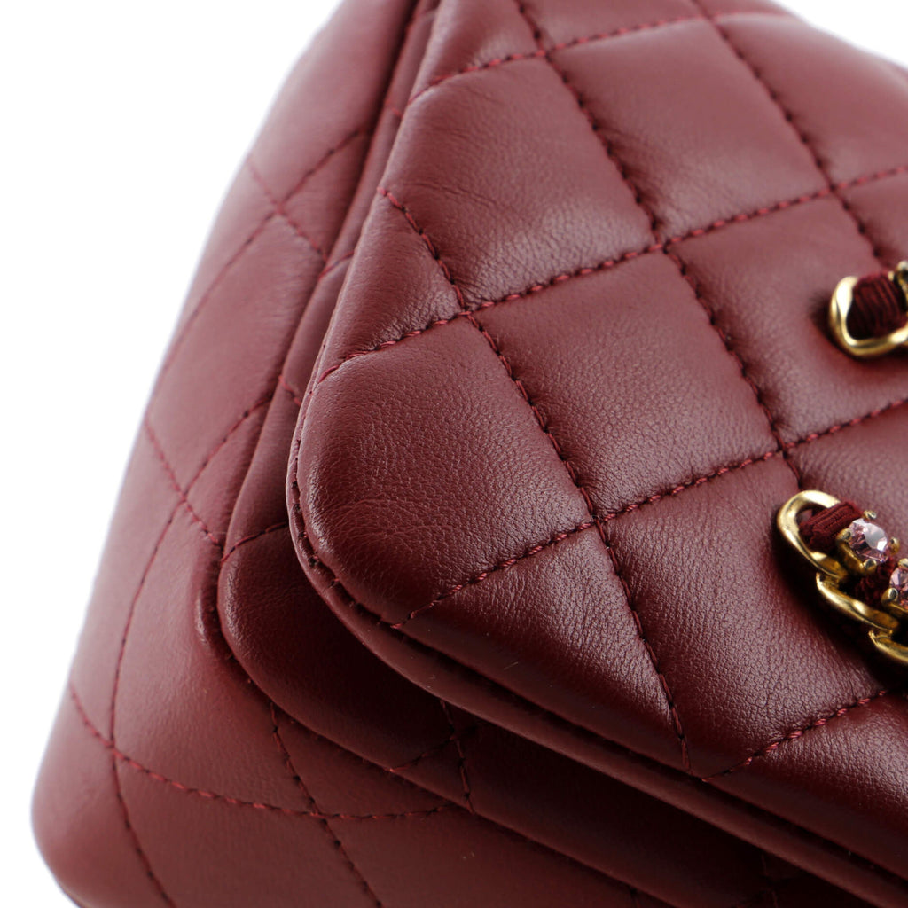 Chanel Crystal CC Full Flap Bag Quilted Lambskin Mini