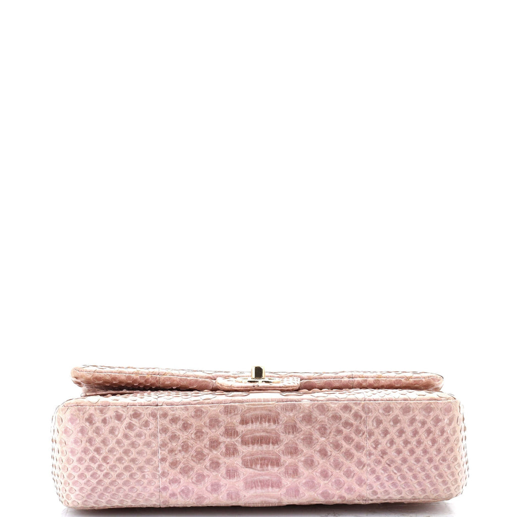 Chanel Classic Double Flap Bag Iridescent Python Medium