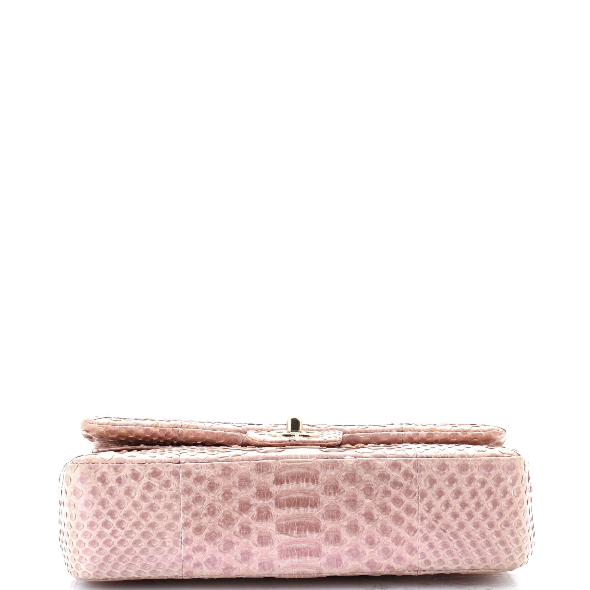 Chanel Classic Double Flap Bag Iridescent Python Medium
