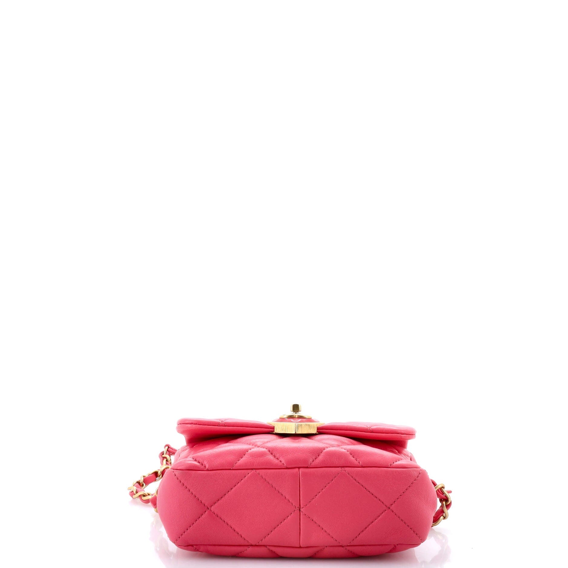 Chanel Coco Love CC Heart Flap Bag Quilted Lambskin Mini