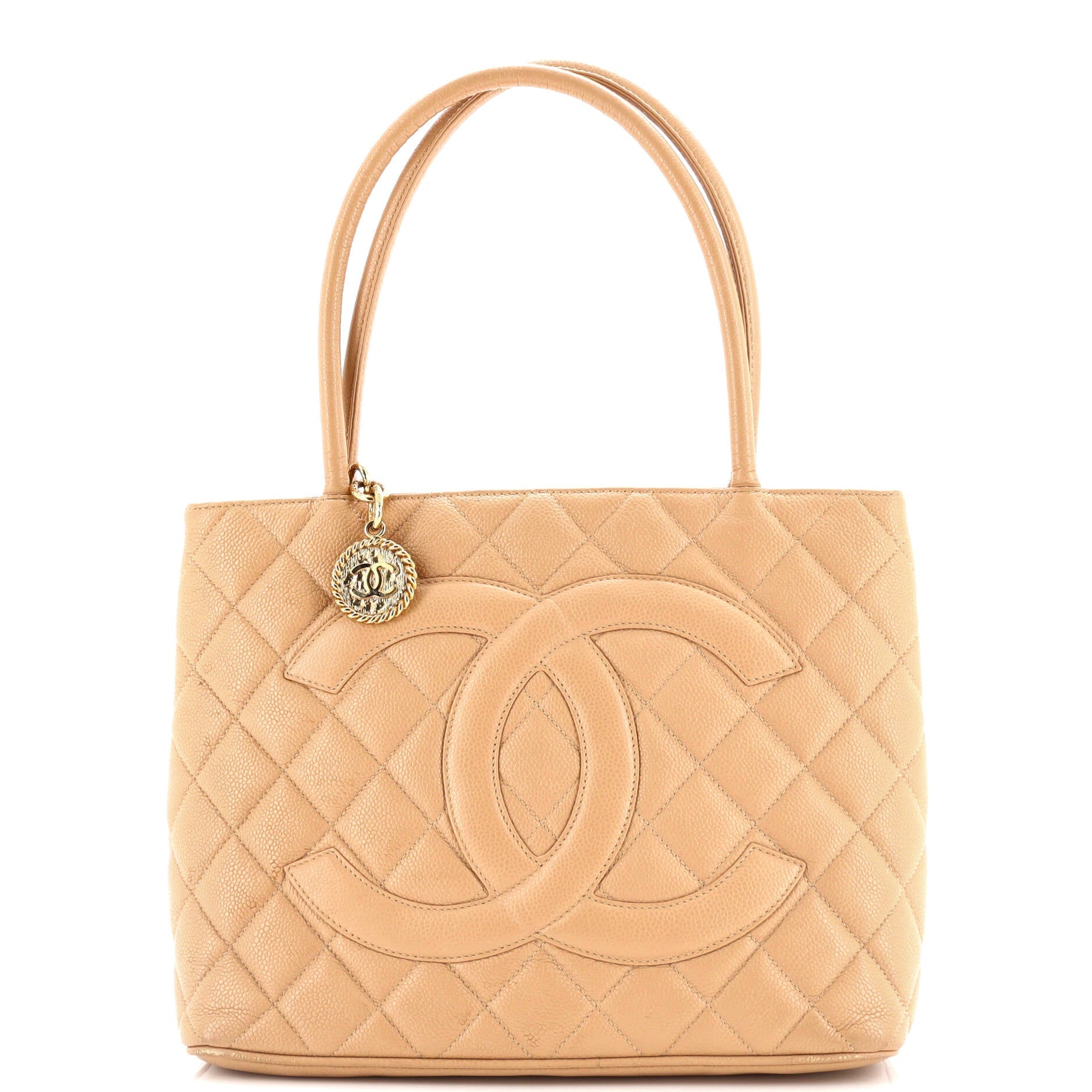 Chanel Medallion Tote Quilted Caviar