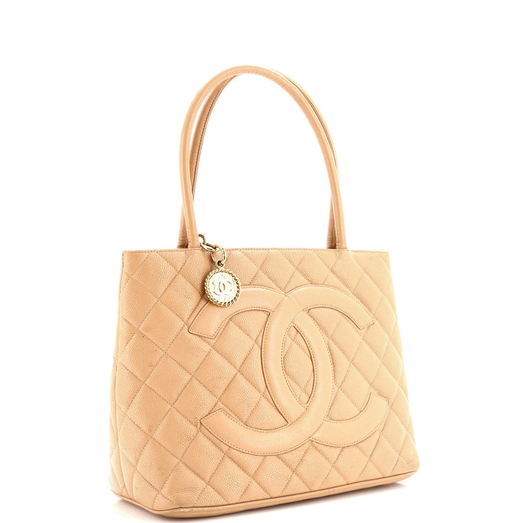 Chanel Medallion Tote Quilted Caviar