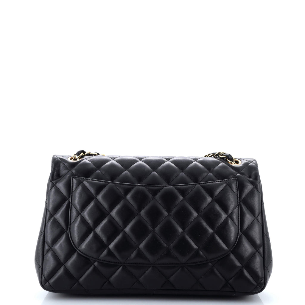 Chanel Classic Double Flap Bag Quilted Lambskin Jumbo