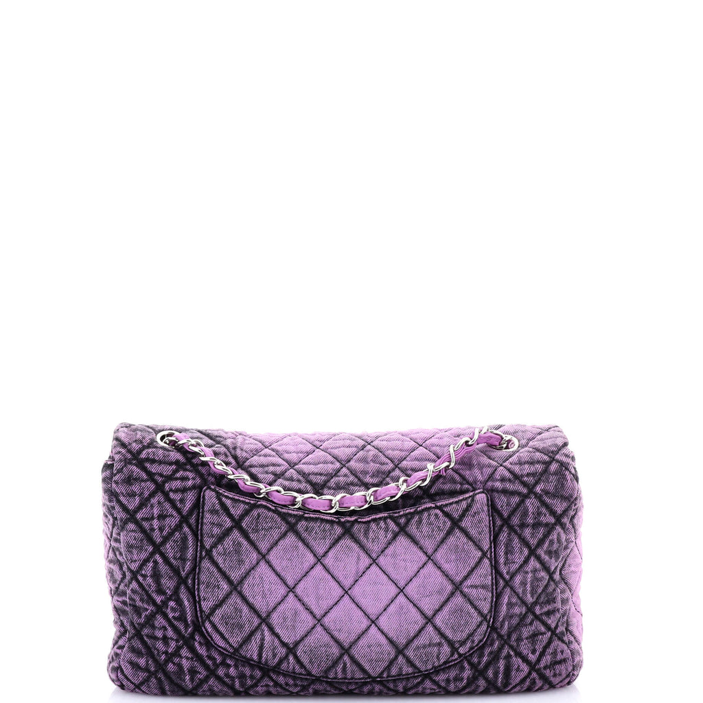 Chanel Denimpression Flap Bag Quilted Distressed Denim Medium