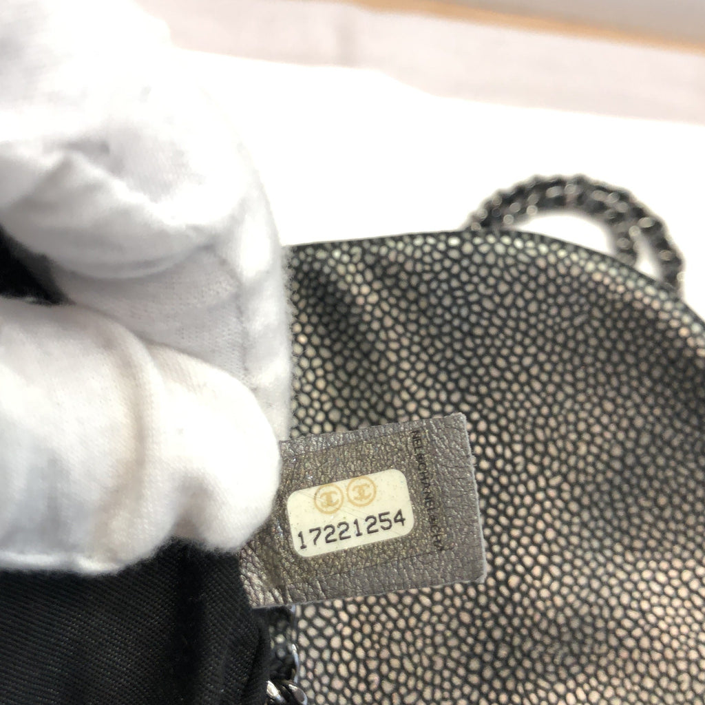 Chanel Half Moon Wallet on Chain Caviar