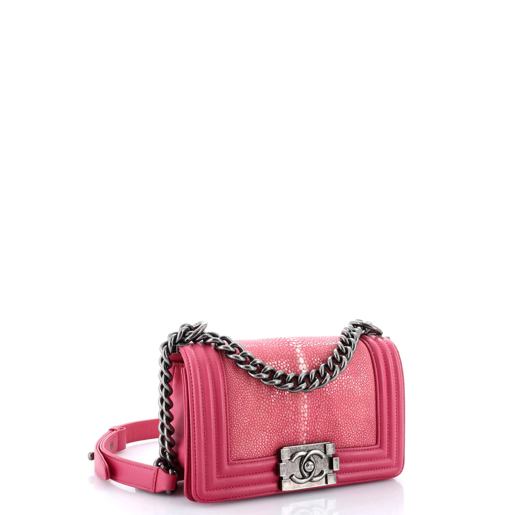 Chanel Boy Flap Bag Stingray Mini